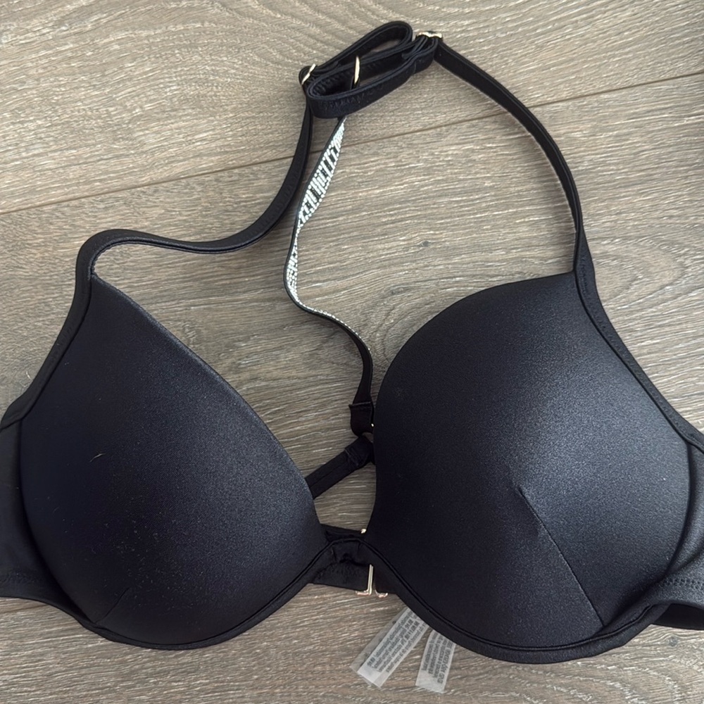 Victorias Secret Swim Suit top Shine Strap 34DD